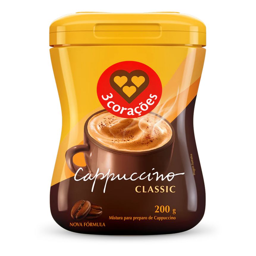 CAFE CAPPUCCINO CLASSICO TRES CORACOES 200GR