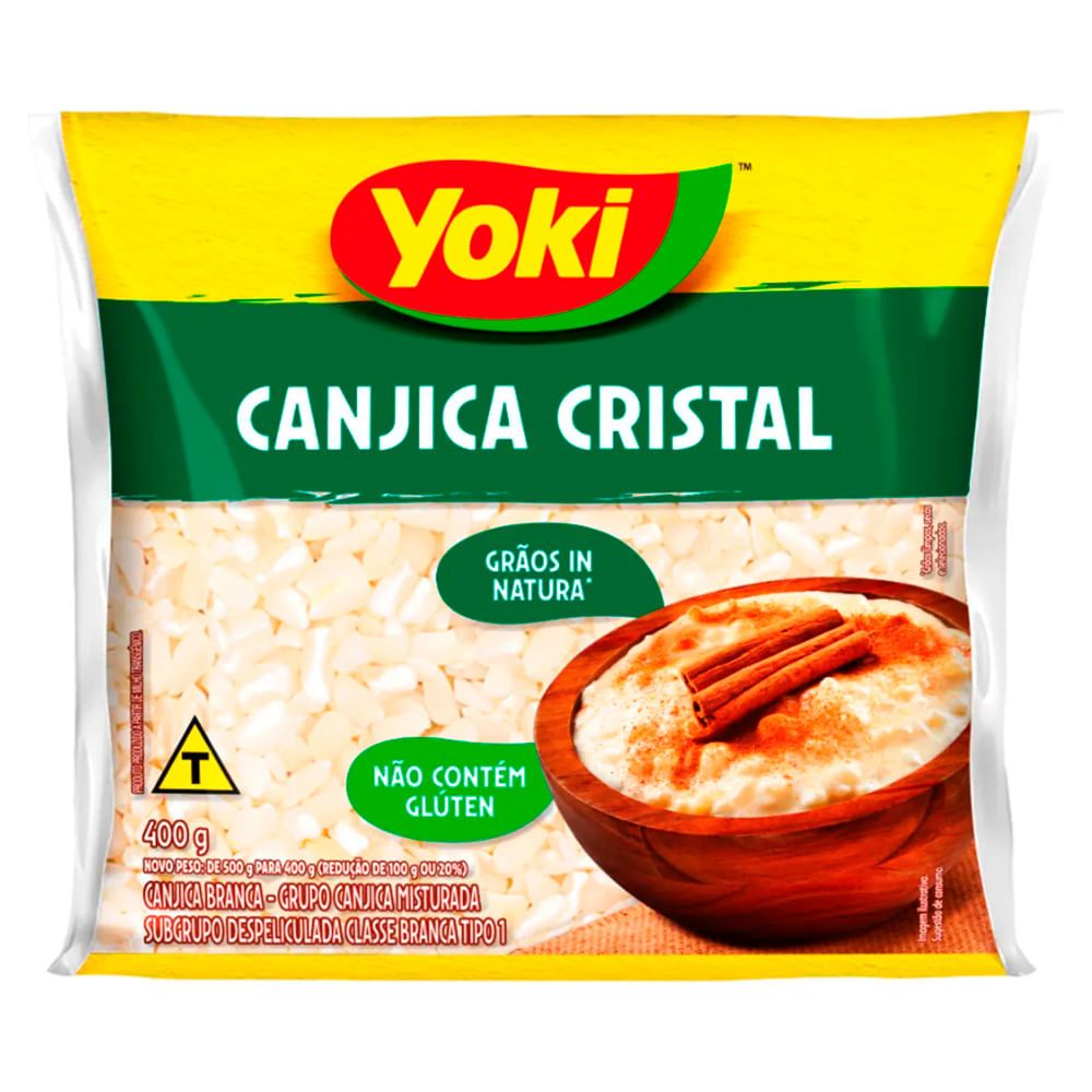 CANJICA DE MILHO CRISTAL YOKI 400 GR