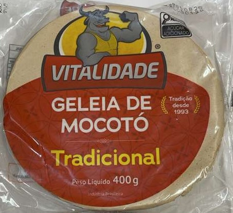 GELEIA DE MOCOTO EM BARRA VITALIDADE 400 GR