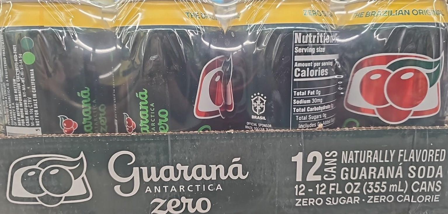 GUARANA ANTARCTICA ZERO 12 UNIDADES