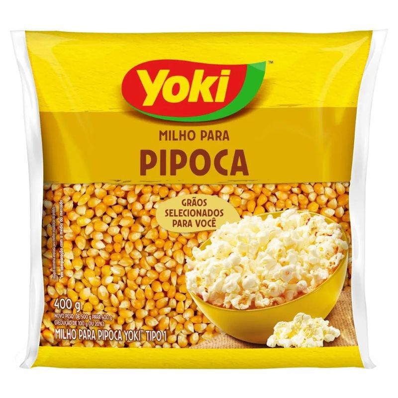 MILHO DE PIPOCA YOKI 400 GR