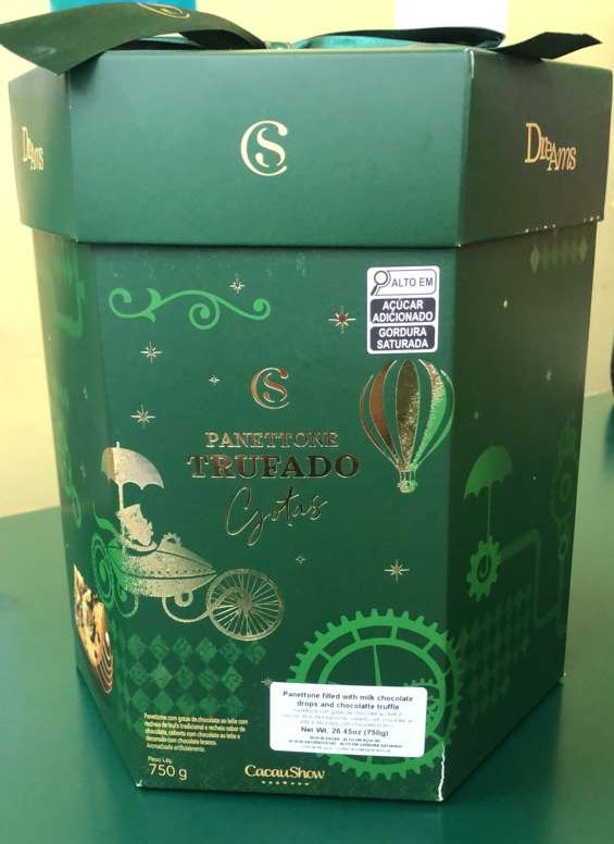 PANETTONE CACAU SHOW TRUFADO 750 GR