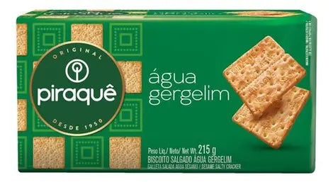 BISCOITO PIRAQUE AGUA E GERGELIM 215GR